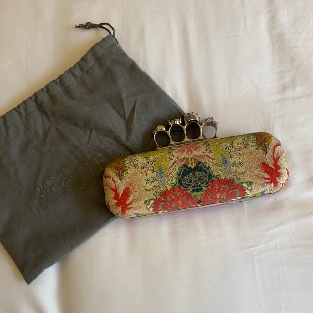 Alexander McQueen 4 Ring Clutch